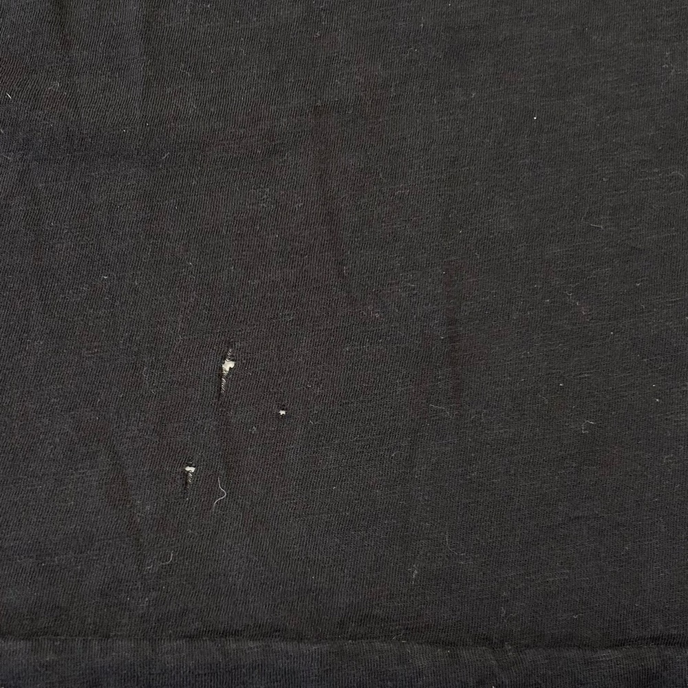 J. CREW Slub Cotton Black V-Neck Women's Short Sleeve Top - Picture 8 of 11